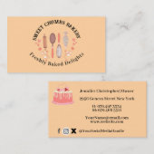 水彩モダンベーキング&料理器具ベーカリー 名刺 (正面/裏面)