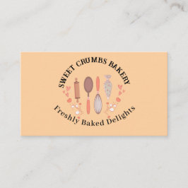 水彩モダンベーキング&料理器具ベーカリー 名刺