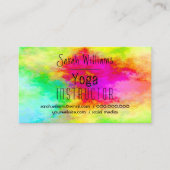 水彩モダンヨガ 名刺 (正面)