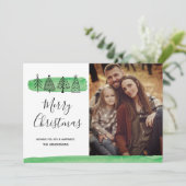 水彩モダン写真カード シーズンカード (スタンド正面)