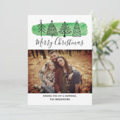 水彩モダン写真カード シーズンカード (スタンド正面)