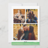 水彩モダン写真カード シーズンカード (裏面)