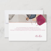 水彩モダン抽象芸術(ユダヤ教の)バル・ミツバーありがとう サンキューカード (裏面)