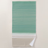 水彩モダン海砂モノグラムビーチタオル ビーチタオル (正面)