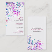 水彩モダン自然絵を描ブラシ 名刺 (正面/裏面)