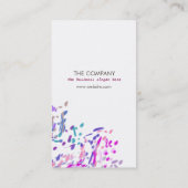 水彩モダン自然絵を描ブラシ 名刺 (裏面)