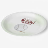 水彩モダン誕生日素朴ヴィンテージ ペーパープレート (アングル)