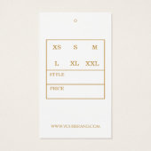 水彩モダン金ゴールドつるラベル (裏面)