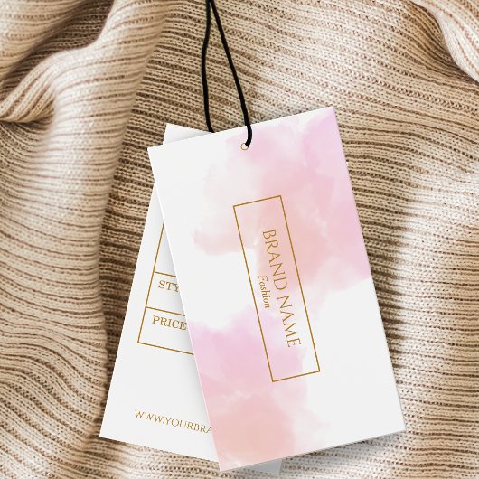 水彩モダン金ゴールドつるラベル