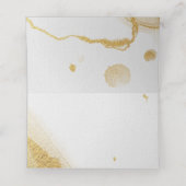 水彩モダン金ゴールド座席表 プレイスカード (内部開封)