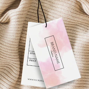 水彩モダン黒線つるラベル