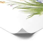 水彩モダン3象（花） 3 ポスター (角)