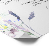 水彩モダン フラワリー サングリア バー ポスター (角)