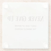 水彩モチベーション引用文 ガラスコースター (裏面)