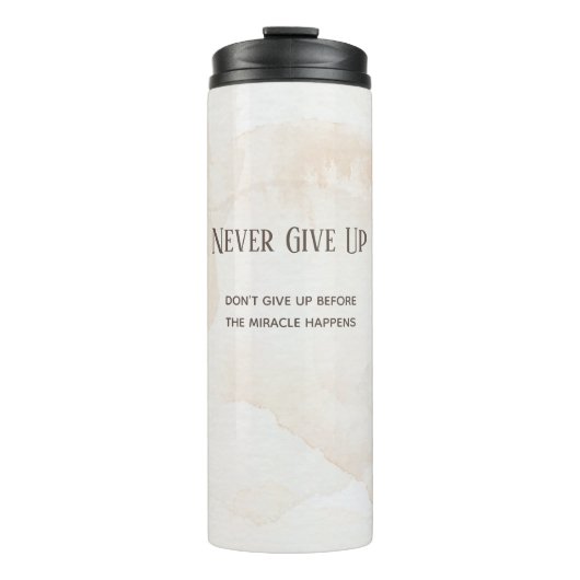 水彩モチベーション引用文 タンブラー (正面)