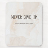 水彩モチベーション引用文 マウスパッド (正面)