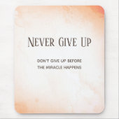 水彩モチベーション引用文 マウスパッド (正面)