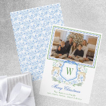 水彩モノグラムイニシャルトナカイ紋写真