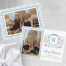 水彩モノグラムイニシャルトナカイ紋写真