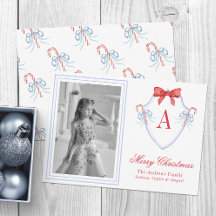 水彩モノグラムキャンディケーンクレスト写真