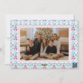 水彩モノグラムチノワセリージャクレストフォト シーズンカード (裏面)