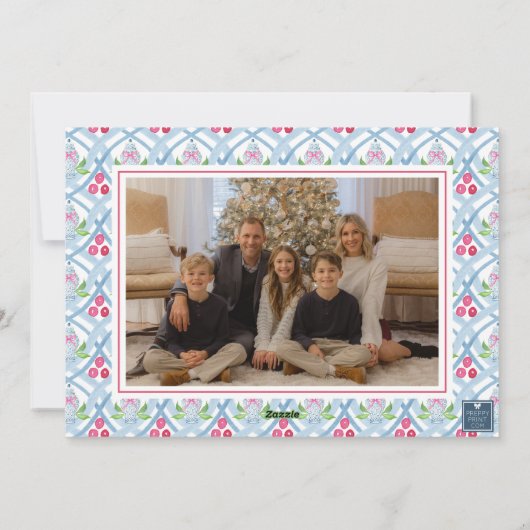 水彩モノグラムチノワセリージャクレストフォト シーズンカード (裏面)