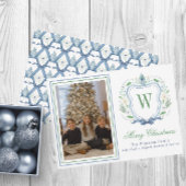 水彩モノグラムチノワセリージャクレストフォト シーズンカード