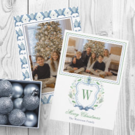 水彩モノグラムチノワセリージャクレストフォト シーズンカード