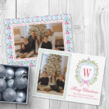 水彩モノグラムチノワセリージャクレストフォト