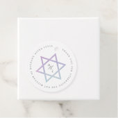 水彩モノグラムバルミツワーありがとう フェイバータグ (インサイチュ)