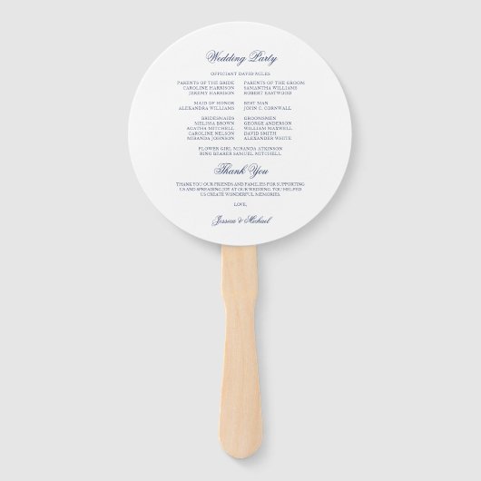 水彩モノグラムフローラシンプルリース結婚ズ ハンドファン (裏面)