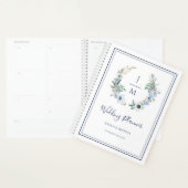 水彩モノグラムフローラ結婚リース プランナー手帳 (ディスプレー)