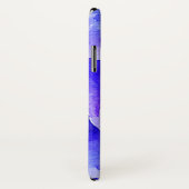 水彩モノグラムブルー&パープルフラワー Case-Mate iPhoneケース (裏面/右)