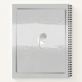 水彩モノグラム女性トラウマやる気を起こさせる ノートブック (裏面)