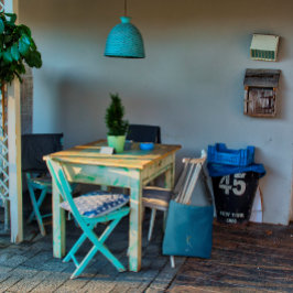 水彩モノグラム文字Kナースダークブルー クロスボディバッグ