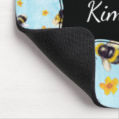 水彩モノグラム(昆虫)マルハナバチ マウスパッド (コーナー)