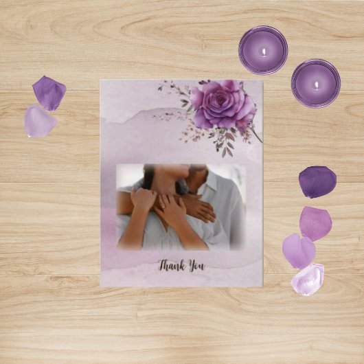 水彩モラダ ウェディング サンクス カード