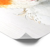 水彩モルモット赤ちゃん動物子供部屋ポスター ポスター (角)