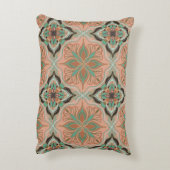 水彩モロッコピンクフローラタイル アクセントクッション (裏面(縦))