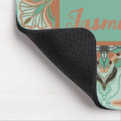 水彩モロッコヴィンテージフローラミント マウスパッド (コーナー)