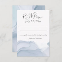 水彩モーションブルー結婚の反応