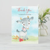 水彩ヤギ農場 サンキューカード (スタンド正面)