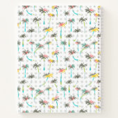 水彩ヤシの木 ノートブック (裏面)