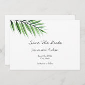 水彩ヤシ セーブザデート (正面/裏面)