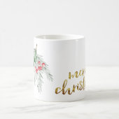 水彩ヤドリギ コーヒーマグカップ (中央)