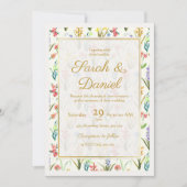 水彩ヤナギ 招待状 (正面)