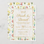 水彩ヤナギ 招待状 (正面/裏面)