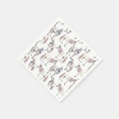 水彩ユニコーンおとぎ話パターン スタンダードカクテルナプキン (角)