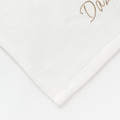 水彩ユニコーンおよびフローラリースベビーブランケット フリースブランケット (角)