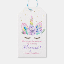 水彩ユニコーンギフトラベル ギフトタグ